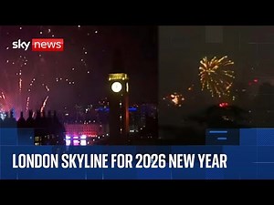 London skyline as UK welcomes in 2026 New Year