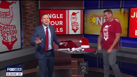 Annual Santa Speedo Run for charity on December 8