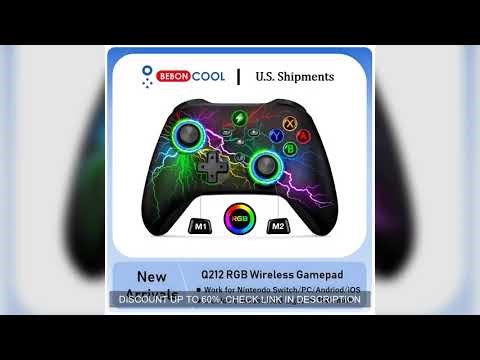 BEBONCOOL Q212 Gamepad Wireless Pro Controller, Compatible with Nintendo Switch Lite/Switch Oled/PC/