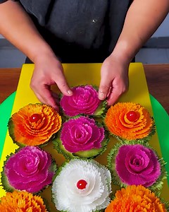 Making vegetables look like flowers! | Simple ideas