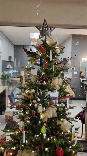 This year our tree is themed " Dashing through the garden " go check it out at the Kalkaska festival of trees. #Kalkaska #kalkaskafaistivaloftrees #migardener | Northern Winn Services