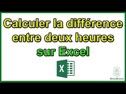 Comment calculer la différence entre deux heures excel