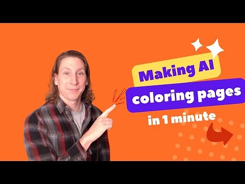 How to make coloring pages using AI! #coloringpages #ai