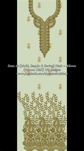 Data 10 (Multi, Sequin & Boring) Neck Allover (330mm H2H) 179 designs folder 923082453023 WhatsApp Contact me for embroidery film (DST & EMB) I'm computer embroidery digitizer. Contact me if you want to create an embroidery design or buy a ready-made design. https://www.instagram.com/styloembroidery Telegram https://t.me/Styloemb #Sulaman #Bordado #embroiderydesign #broderie #تطريز گلدوزی کڑھائی Borduurwerk رشمات رشمة nakış 刺绣 Pagbuburda تطریزشنیط ترتر कढाई Ricamo tikmə brodaĵo pagbuburda rashm