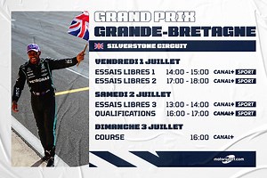 Le programme du GP de Grande-Bretagne F1
