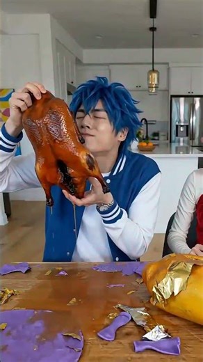 Which? Fruit or roast duck would Rumi choose#sonic #amy #cosplay