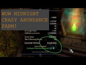 GUIDE to Farm Unalloyed Abundance and Shards of Dundun INSANELY FAST (WOW Midnight)