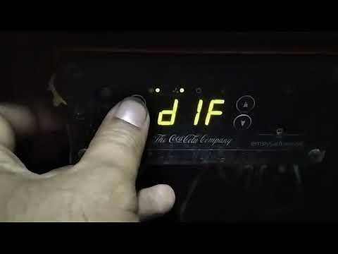 coca cola fridge temperature settings