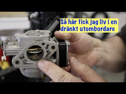Tohatsu 4hk. Rengör förgasaren på en dränkt utombordare