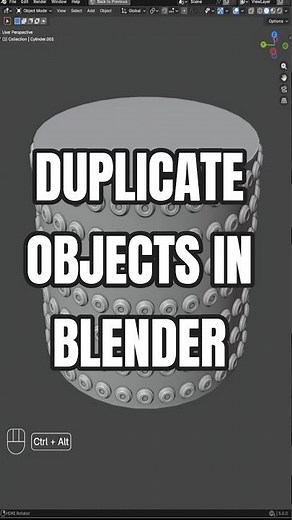 How To Duplicate Objects In Blender