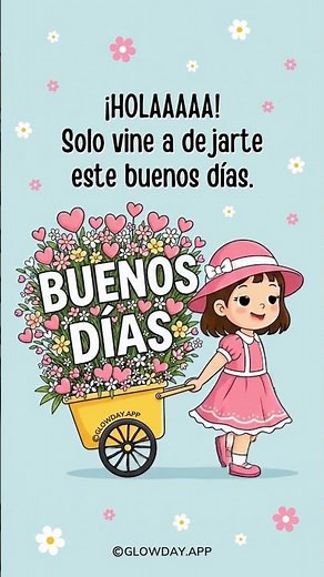Solo paso a dejarte este buenos días 🌼❤️🌸 #BuenosDias #HermosoDia #BuenDia