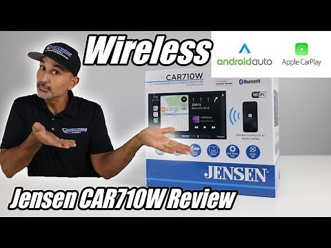 JENSEN CAR710W Wireless Apple CarPlay & Wireless Andriod Auto. Demo, unboxing, review and rating!