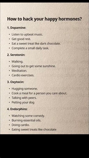 Hack Your Happy Hormones: 7 Science-Backed Ways to Feel Good Instantly #happyhormones
