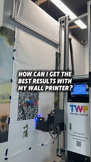 How can you ensure the best results with your wall printer? Simple: Test Printing. By starting small with a test print, you can meticulously examine every detail to ensure perfection before moving on to larger-scale projects. This process allows you to fine-tune colors, adjust settings, and make any necessary tweaks, guaranteeing that your final print is exactly as you envisioned it. It only takes about an hour, but it's worth it to achieve an amazing final print. #businessopportunity #startupbu