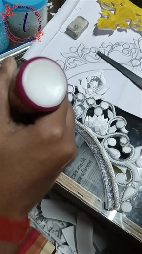 Good night 🥳🥳🥳 . . . #fblifestylechallenge #fbyシvideo #mukutdesign #mukutmaking #wedding #bridal #mukut #WeddingAccessory #explorar #bride #customized #aesthetic | Aesthetic Art Corner