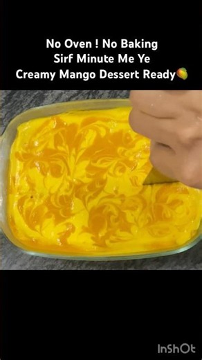 🥭 No Bake Creamy Mango Bread Pudding 😍 | No Oven, No Gelatin | Easy Dessert Recipe #Shorts