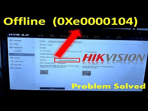 how to solve Offline (0Xe0000108) in Hikvision DVR/NVR | Hikision HVR 4.0 |Hik connect offline error