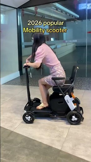 Experience freedom on go with this lightweight folding electric mobility scooter. #foldablescooter