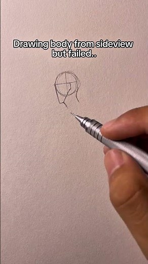 Comment if you know how to draw body from sideview || #advice