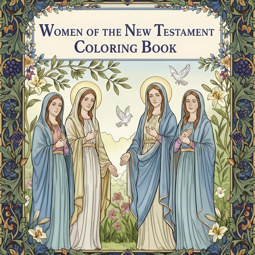 Women of the Bible Coloring Book – 50 Pages Christian Art New Testament (digital Download) - Etsy