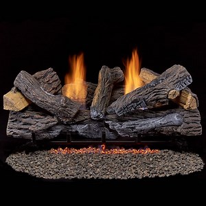 Watch Duluth Forge Propane Gas Log Set-30 in. Model# DLS-L30M-2-R on Amazon Live