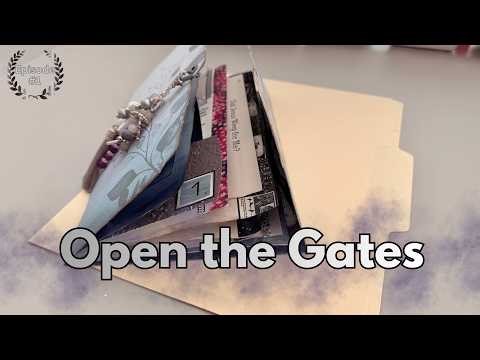 I Turned a MANILA FOLDER into a Gatefold Prayer Journal 🌿 (In the Garden Ep. 1)