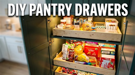 DIY pantry drawers – easy & affordable kitchen transformation