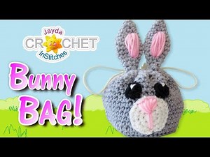 Bunny Rabbit Drawstring Bag - Crochet Pattern & Tutorial