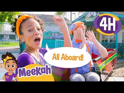 Blippi and Meekah's Train Adventure! | 4 HOURS OF MEEKAH! | Educational Videos for Kids