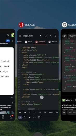 Reddit home page design 😲😮 #reddit #redditstories #ai #coding #codingbat #chatgpt #programming