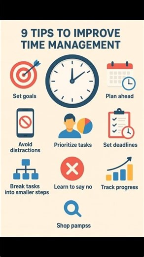 9 tips to improve time management!