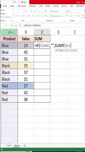 💡 Learn How to Sum Values by Group in Excel Using a Formula! 💡