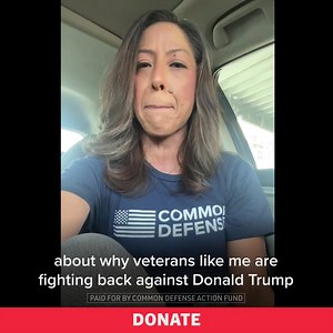 I’m Jojo Sweatt, a Marine Corps veteran and the National Organizing Director at Common Defense. I just had the honor of standing on stage with AOC and Bernie Sanders, rallying against those trying to break the promises made to our nation’s veterans. Veterans like me are fighting back–and we need you to stand with us in this battle. This is a defining moment. Across the country, veterans are uniting to protect everything we earned after we put our lives on the line. But we’re up against Donald Tr