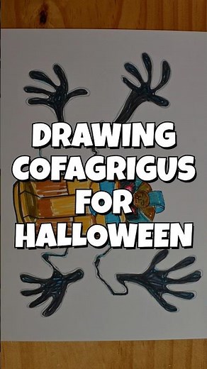 Drawing Cofagrigus #art #shorts #pokemonart