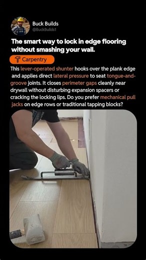 Genius Edge Flooring Installation Trick
