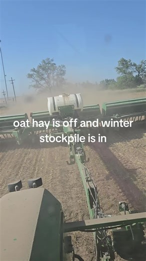 Oat Hay Harvest and Winter Stockpile in Kansas