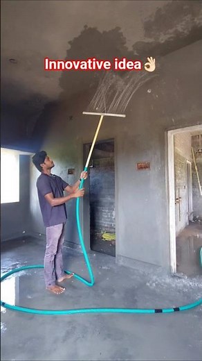 💥Ceiling Water Curing Innovative Idea!👏👌 #construction #tips #tricks