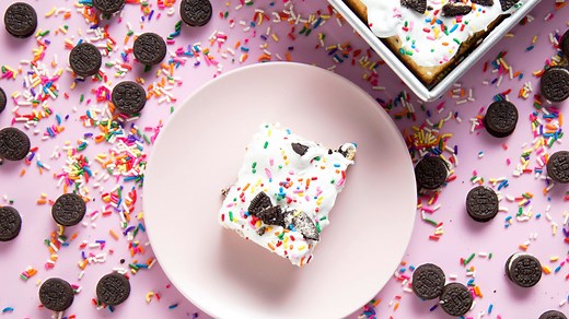 Cookies and Cream Confetti Dump Cake