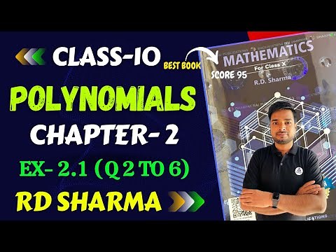 RD Sharma Class 10 Polynomials chapter 2 Exercise 2.1 | Q2 TO 6 | CLASS 10 POLYNOMIAL |