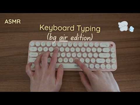 ASMR creamy keyboard typing (air edition) | No Talking or Mouth Sounds (side quest: guess the word)