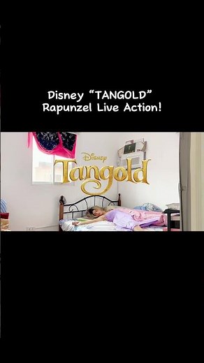 Disney “TANGOLD” Rapunzel Live Action! #Tangled #parody #fyp