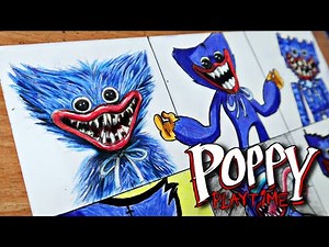 Drawing Huggy Wuggy in Different Styles | Poppy Playtime