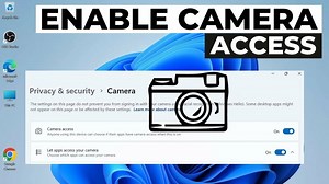 How to Enable the Camera (Webcam) on Windows 11 2025