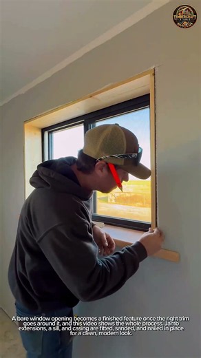 Modern Window Trim Install