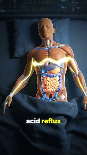Sleep on Your Left Side for BETTER Digestion 😴✨ #SleepScience #GutHealth