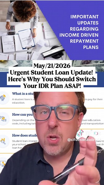 🚨Urgent Student Loan Update: How to Switch Your IDR Plan Before Forgiveness! 💰 #StudentLoans #Forgiveness #FinanceTips #TrendingNow #FYP #ForYouPage #markanthonydjango #slumberpart #viral #studentloanlawyer #greenscreen #moneywiselaw #tiktok #fypシ #foryou