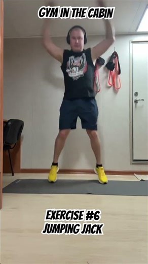 Gym in the cabin! Exercise #6 Jumping Jack