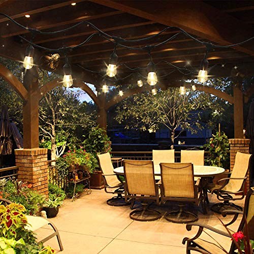 48ft St14 solar powered outdoor string light