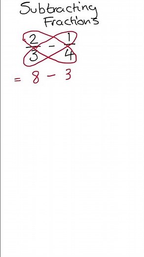 How to easily subtract fractions | maths help on YouTube #maths #mathematics #fractions #mathtricks