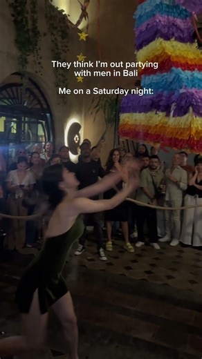 them: she must be out partying with men in bali